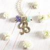 Tanzanite Initial Necklace | Me Me Jewellery