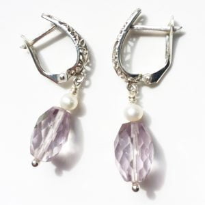 Pink Amethyst Earrings | Me Me Jewellery