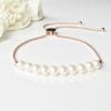 Rose gold and pearl bracelet | By Me Me Jewellery