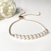 Rose gold slider bracelet | By Me Me Jewellery