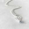December - Tanzanite and Diamond Necklace | By Me Me Jewellery