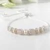 Freshwater Pearl and Rose Quartz Bracelet | By Me Me Jewellery