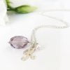 Amethyst Initial Necklace | By Me Me Jewellery