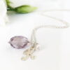 Amethyst Initial Necklace | By Me Me Jewellery