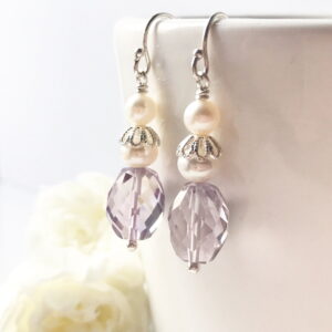 Amethyst Drop Earrings | By Me Me Jewellery