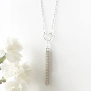 Heart Tassel Necklace | Me Me Jewellery