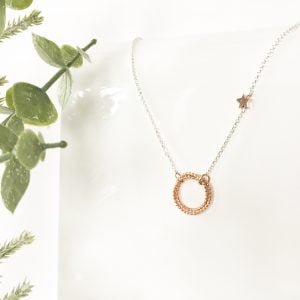 Rose Gold Eternity Necklace | Me Me Jewellery