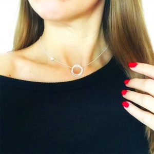 Sterling Silver Eternity Necklace | Me Me Jewellery