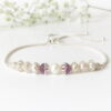 Purple Bridal Bracelet | Me Me Jewellery