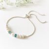 Teal slider bracelet | Me Me Jewellery