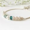 Teal bridal bracelet | Me Me Jewellery