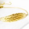 Gold Boho Feather Bracelet | Me Me Jewellery