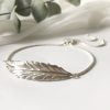 Sterling Silver Feather Bracelet | Me Me Jewellery