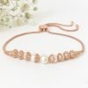 Rose gold and pearl bracelet | Me Me Jewellery