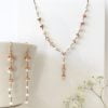 Pearl and rose gold bridal set | Me Me Jewellery