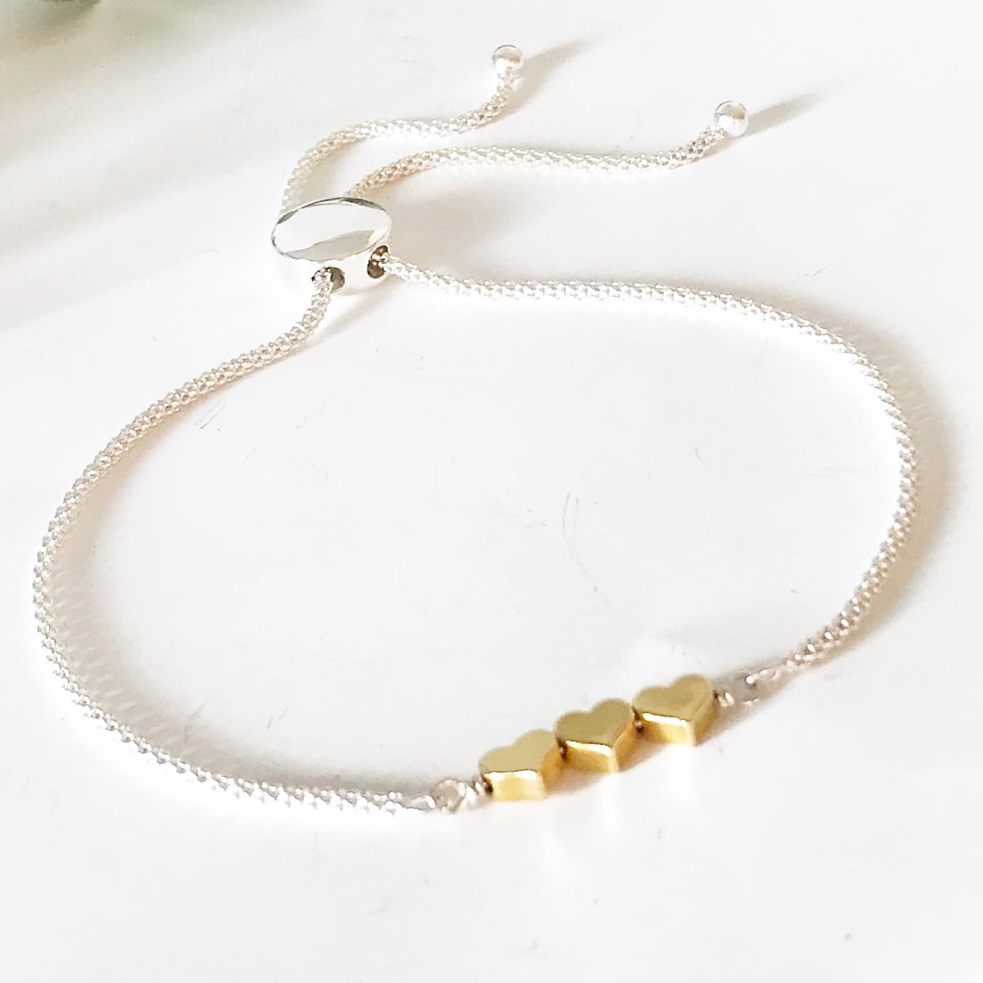 Three heart bracelet | Me Me Jewellery