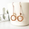 Rose Gold Eternity Earrings | Me Me Jewellery