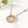 Rose Gold Eternity Necklace | Me Me Jewellery