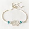 Teal Crystal Mandala Bracelet | Me Me Jewellery