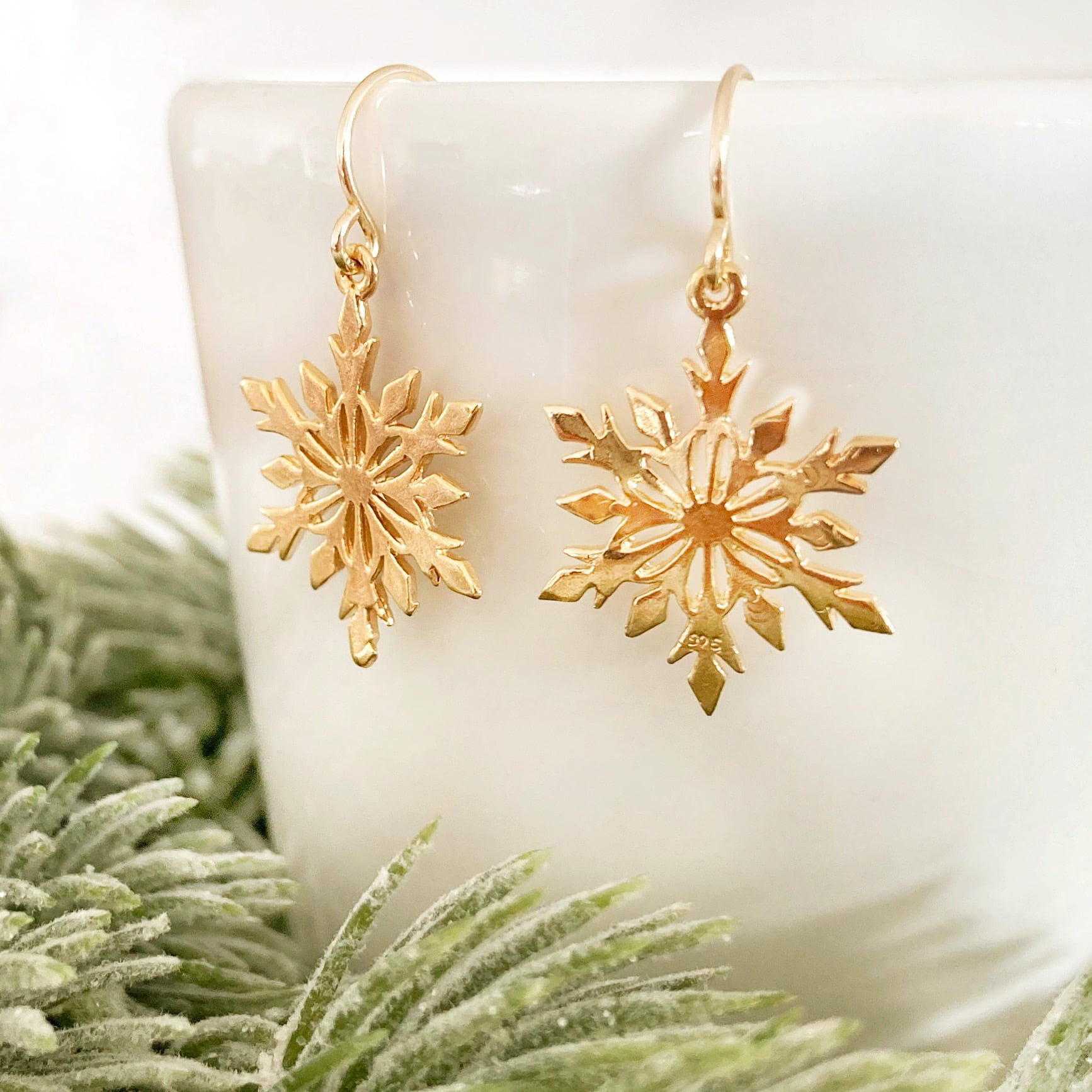 Posey's Gold Snowflake Earrings – Mindful Supply