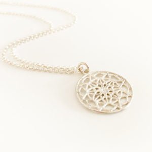 Silver Mandala Necklace | Me Me Jewellery