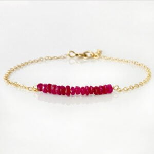 Ruby Gemstone Bracelet | Me Me Jewellery