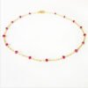 Spaced Ruby Gold Necklace | Me Me Jewellery