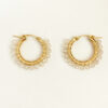 Clear Quartz Hoop Earrings | Me Me Jewellery