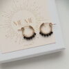 Mini Black Hoops | Me Me Jewellery