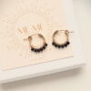 Mini Black Hoops | Me Me Jewellery