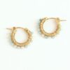 Mini Aquamarine Hoop Earrings | Me Me Jewellery