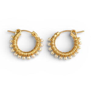 Mini Pearl Hoop Earrings | Me Me Jewellery