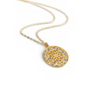 Gold mandala necklace | Me Me Jewellery