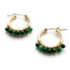 Green Hoop Earrings | Me Me Jewellery