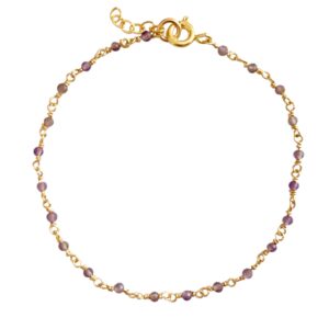 Amethyst Rosary Link Bracelet | Me Me Jewellery